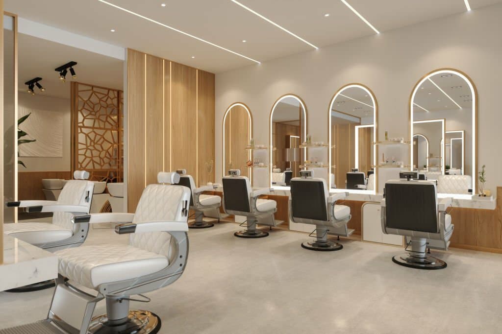 Luxury salon interior